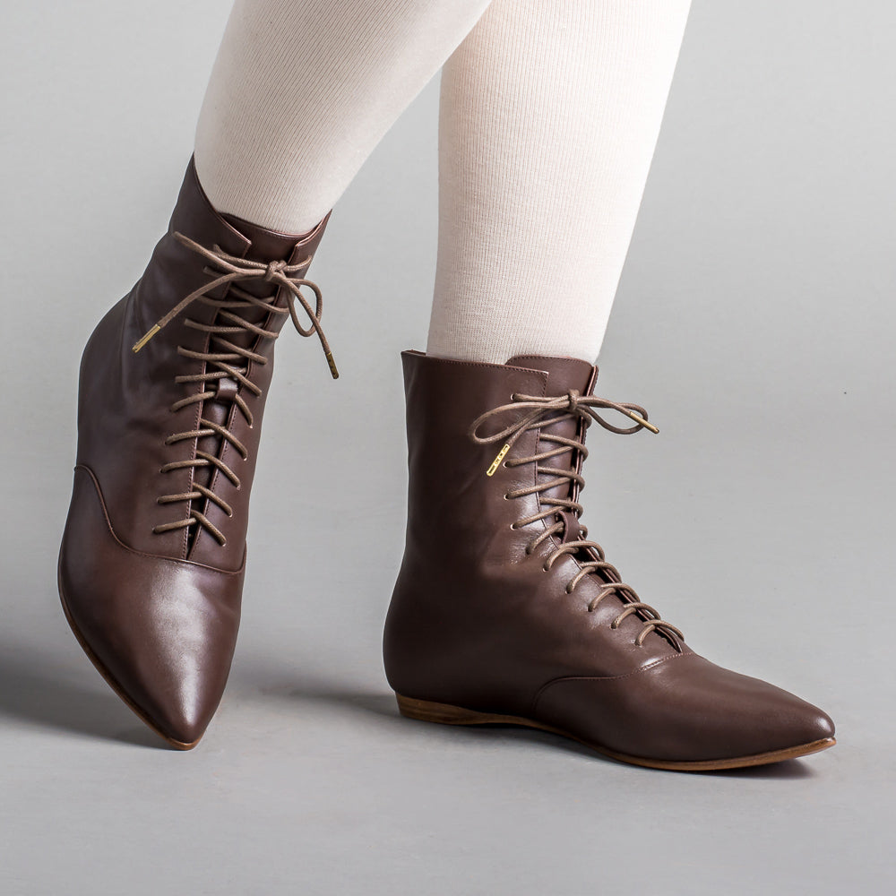 Hartfield Regency Leather Boots (Brown), 12