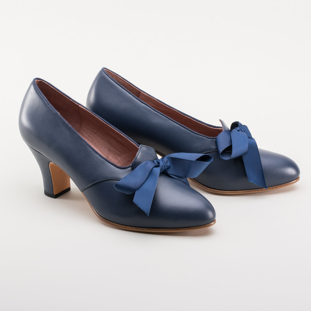 ladies navy blue dress pumps Hazel Women's Vintage (Navy) Kopy