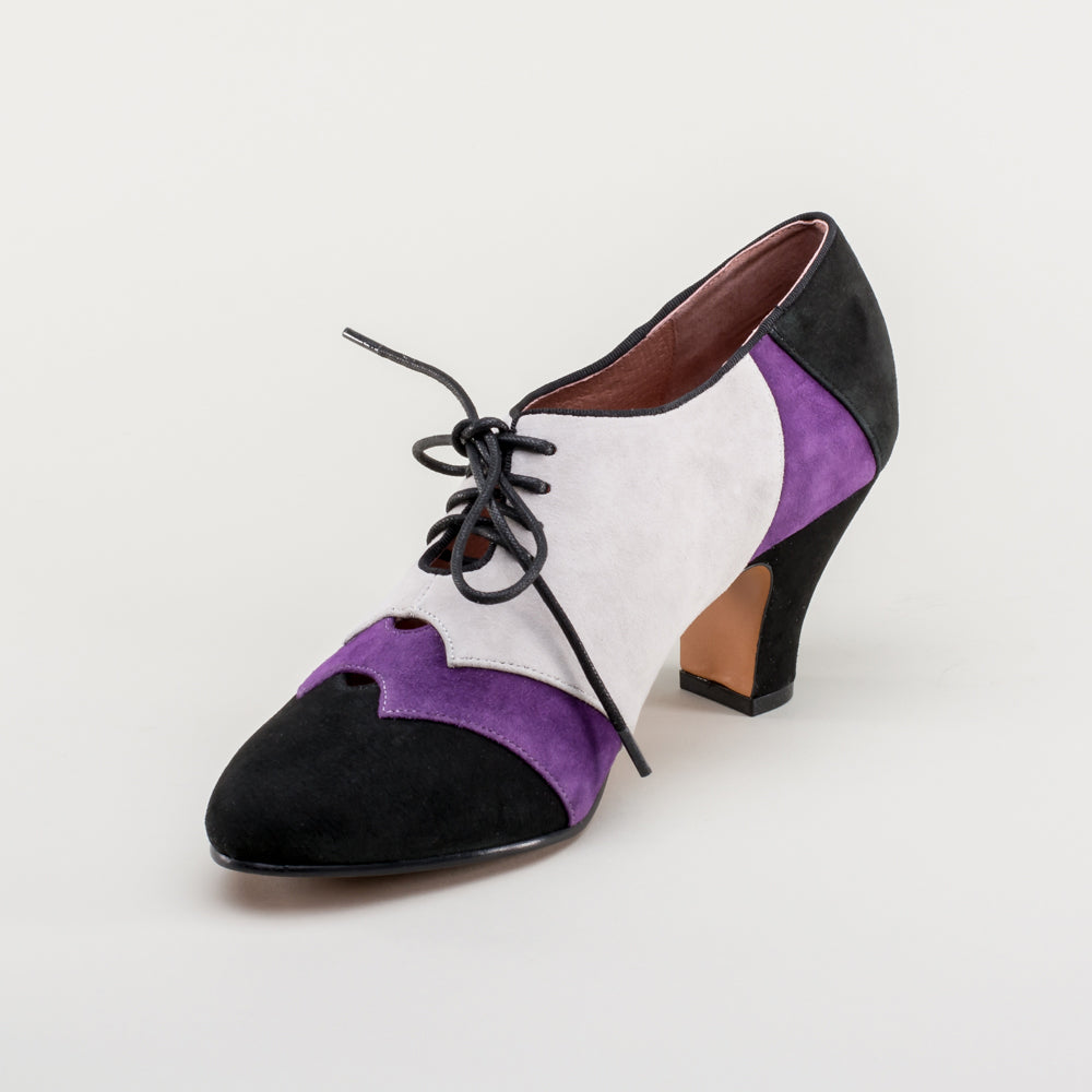 Purple saddle shoes sales