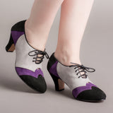 Karolina Retro Oxfords (Black/Purple/Grey)