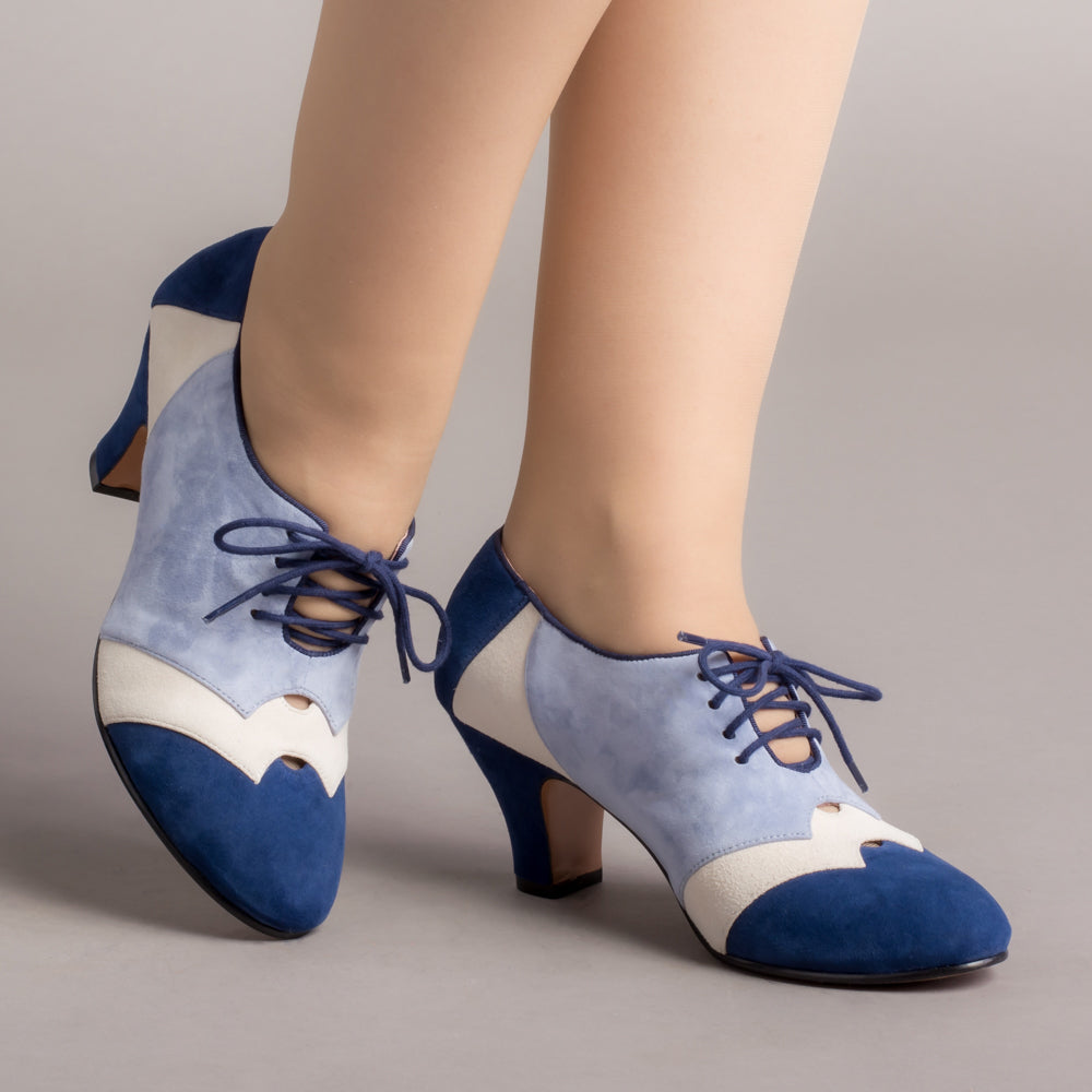 Blue clearance oxford heels