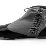 Keckley Victorian Side-Lace Boots (Grey/Black)