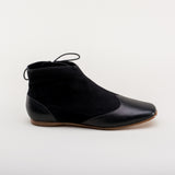 Keckley Victorian Side-Lace Boots (Black/Black)