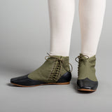 Keckley Victorian Side-Lace Boots (Green/Black)