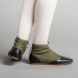 Keckley Victorian Side-Lace Boots (Green/Black)