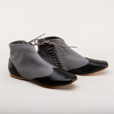 Keckley Victorian Side-Lace Boots (Grey/Black)