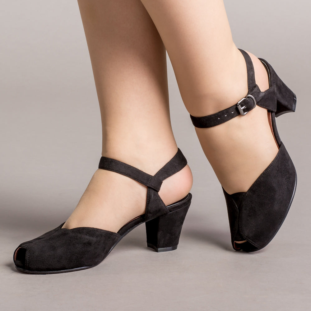 Lido Women's Vintage Sandals (Black) – American Duchess