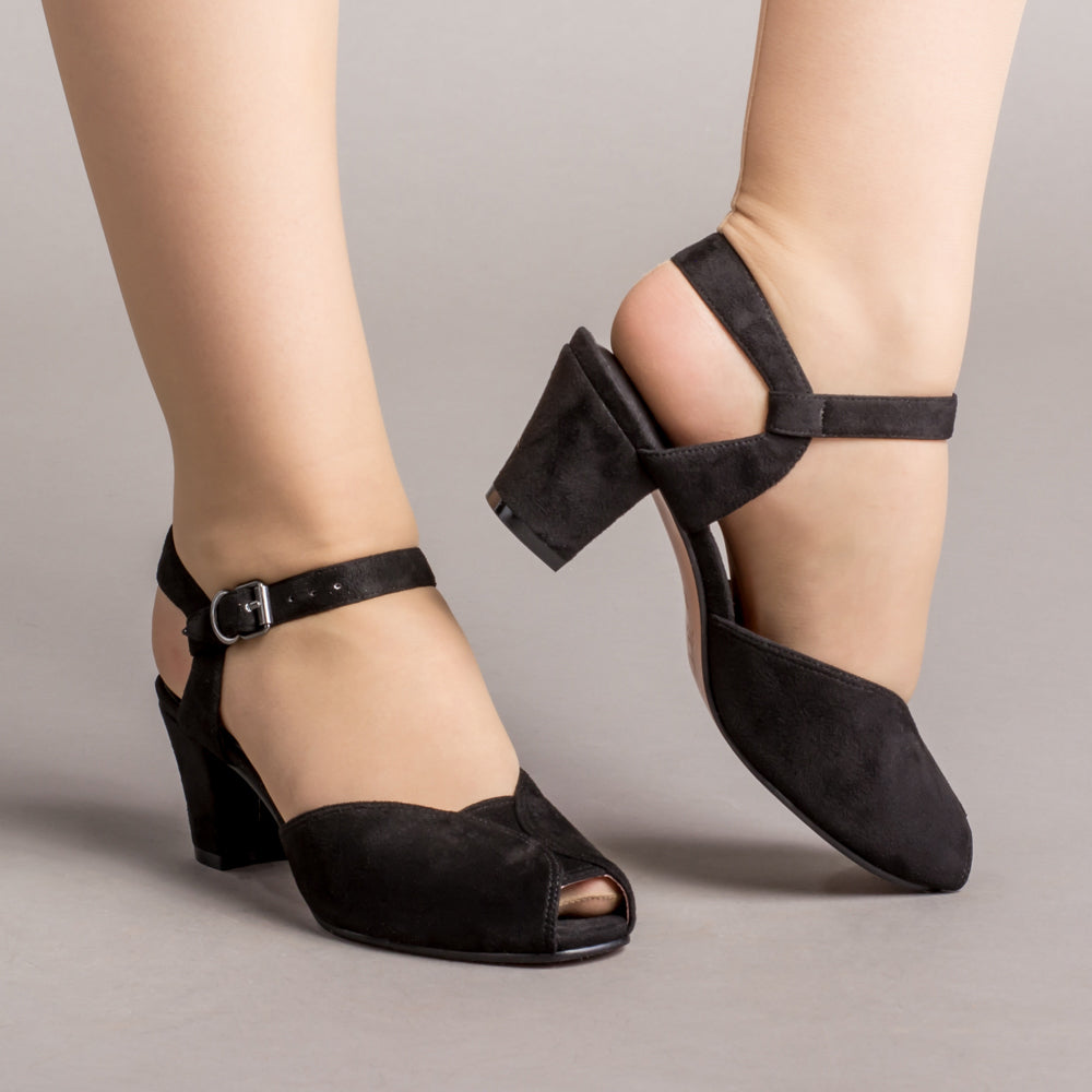 Black High-heeled Satin Sandals | PRADA