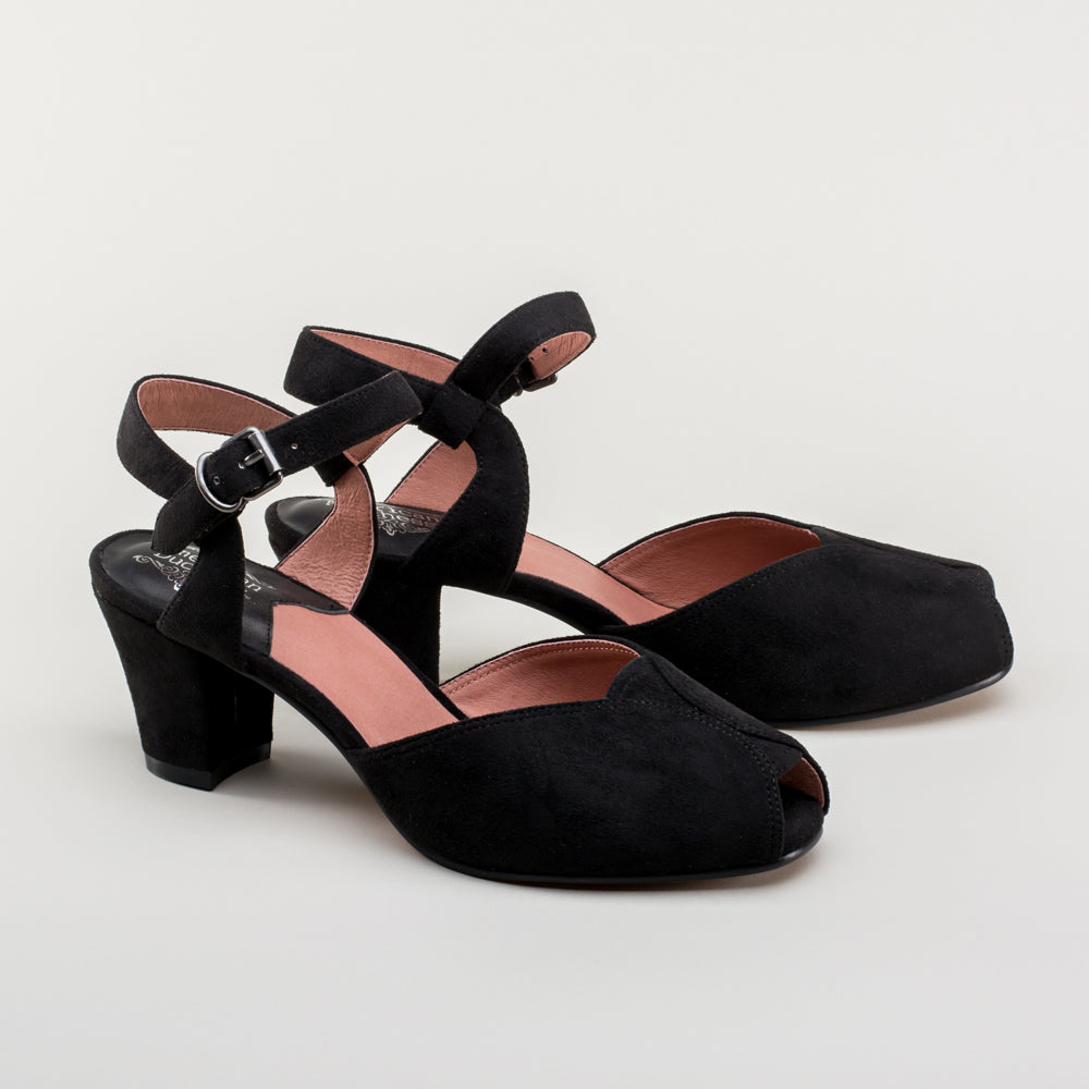 Lido Women's Vintage Sandals (Black) – American Duchess Lido Women's Vintage Sandals (Black) – American Duchess