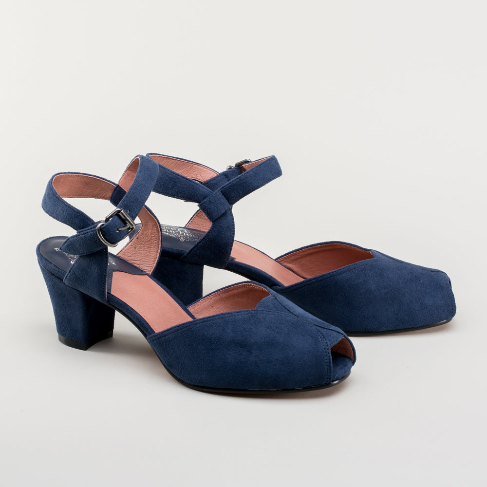 Lido Women's Vintage Sandals (Navy) – American Duchess