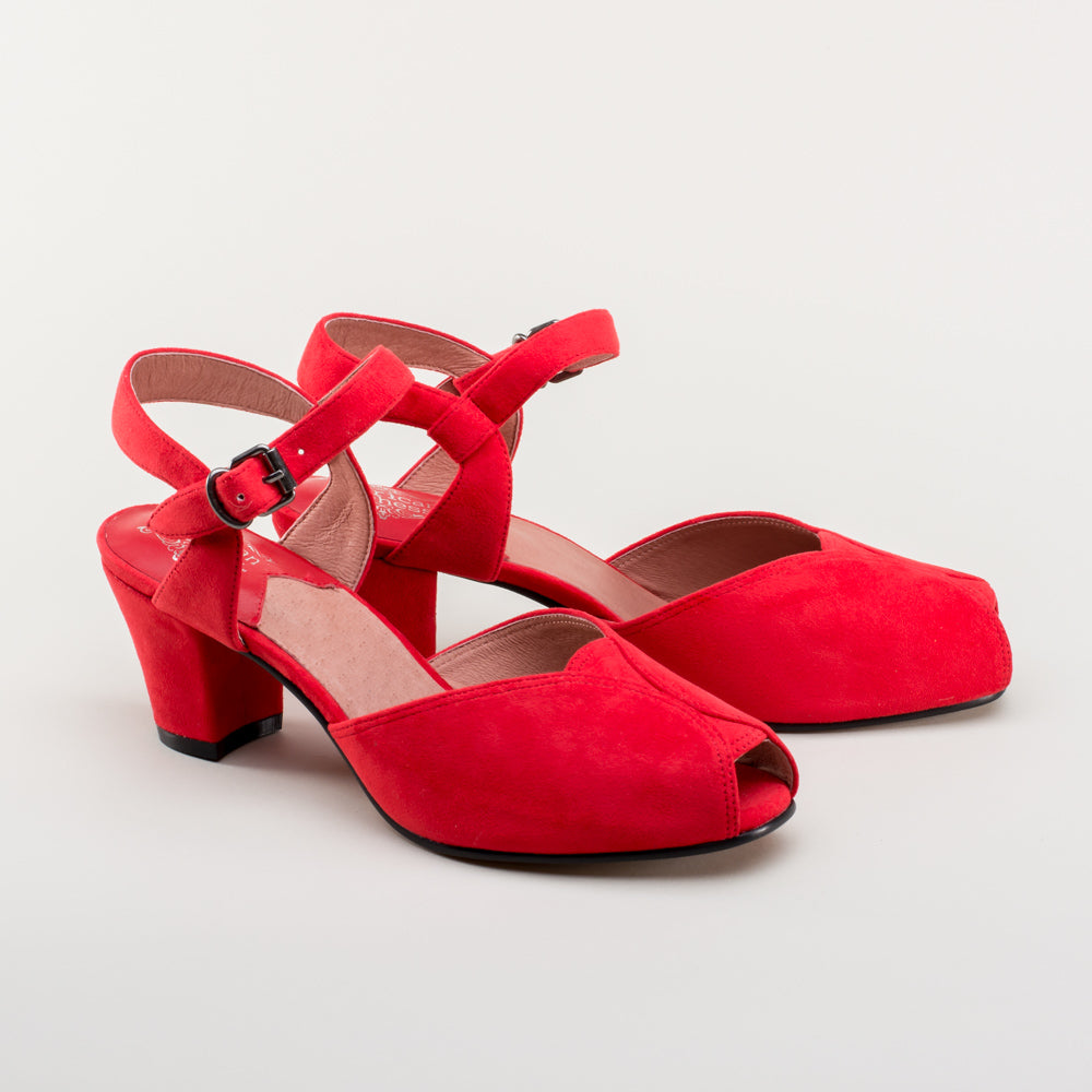 Lido Vintage Sandals (Red) – American Duchess