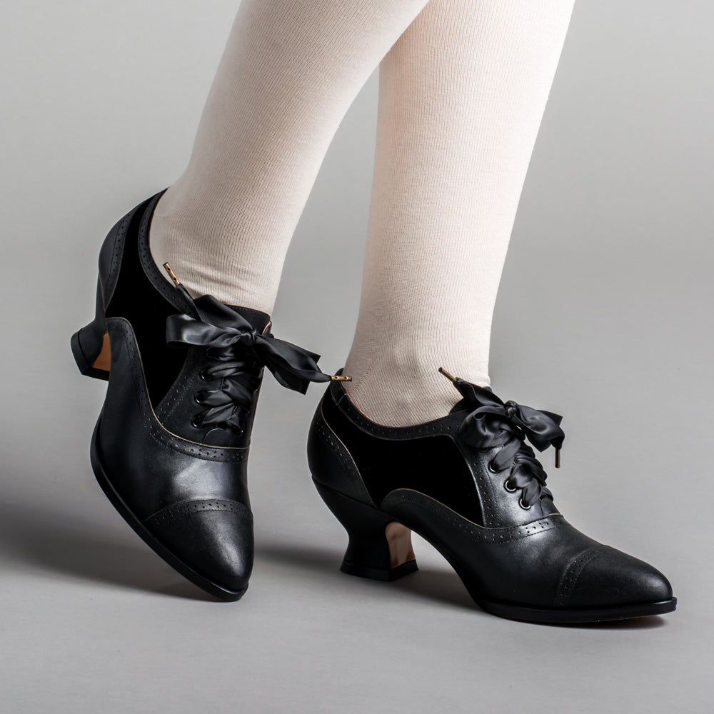 All black discount oxfords womens