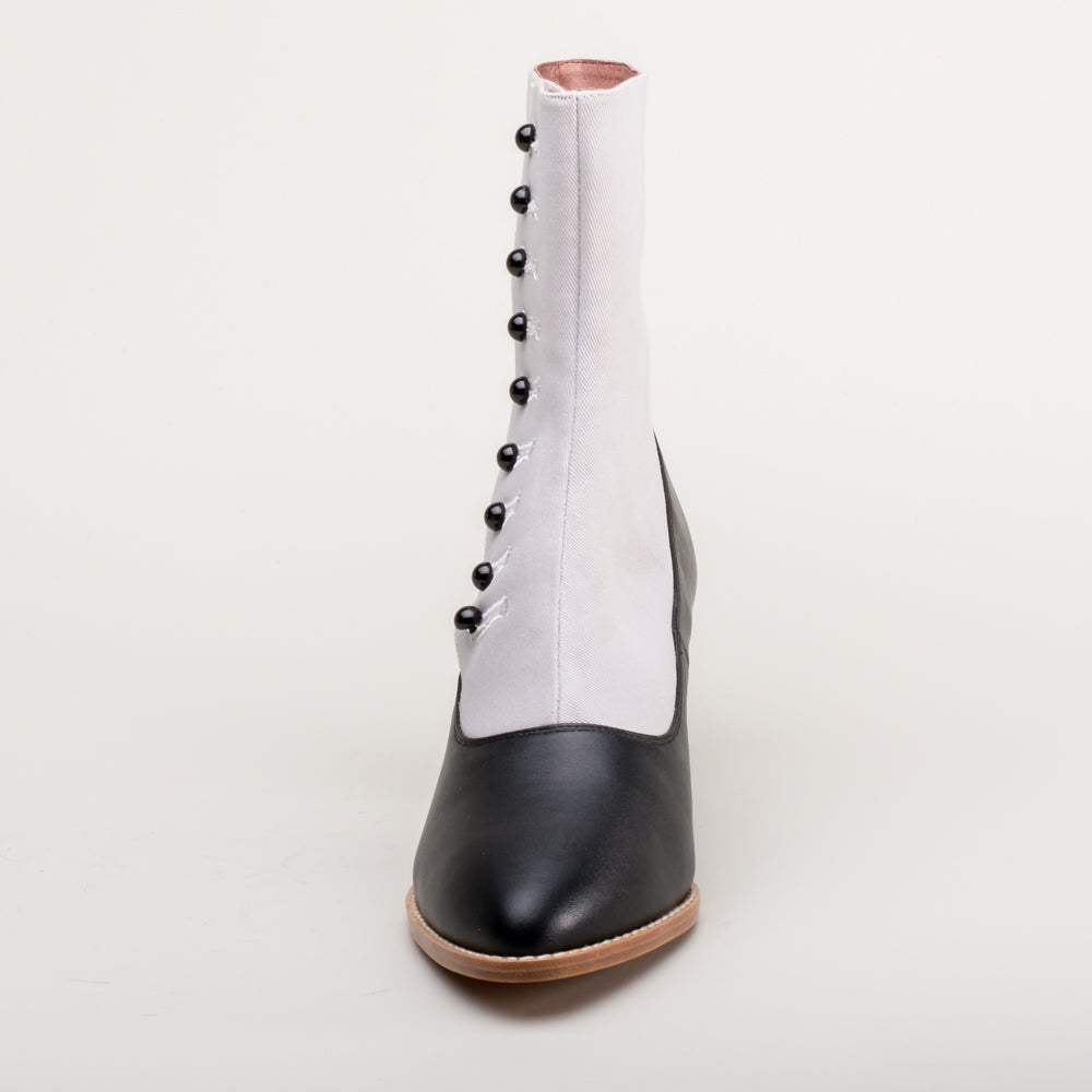 Black and white boots womens 2025