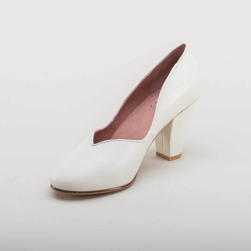 Marilyn Women s 1940s Pumps Ivory