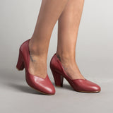 Marilyn Vintage Pumps (Oxblood)