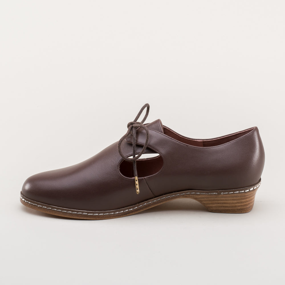 ladies brown dress shoes Womens Refined and chic our exclusive Lexikon artisan derby shoes are handcrafted from premium brown leather and feature an unlined laceless design rounded almond toe signature grosgrain heel loop tab and a leather sole with a low stacked heel Handmade Women Brown Leather Shoes,low