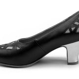 Meme Vintage Pumps (Black/Pink/Gold)