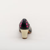 Meme Vintage Pumps (Black/Pink/Gold)