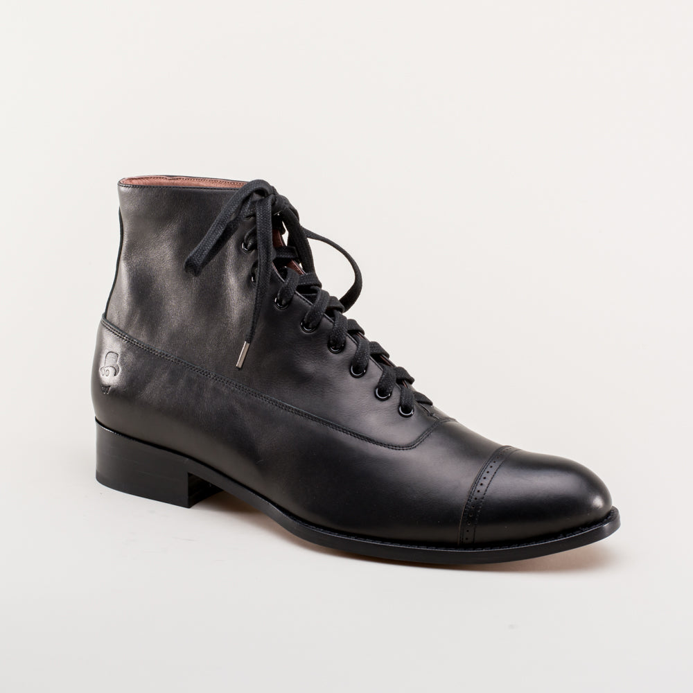 NORMANDY/F, Biscuit Nylon and Leather Boots, Autumn Collection