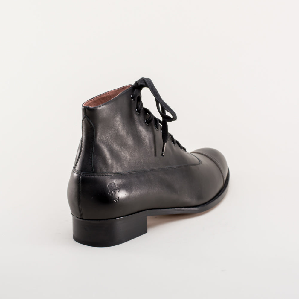 Mens designer lace up boots top