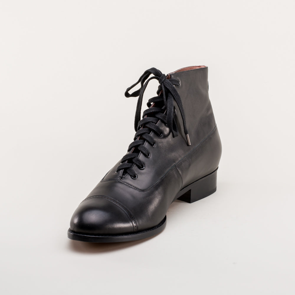 NORMANDY/F, Biscuit Nylon and Leather Boots, Autumn Collection