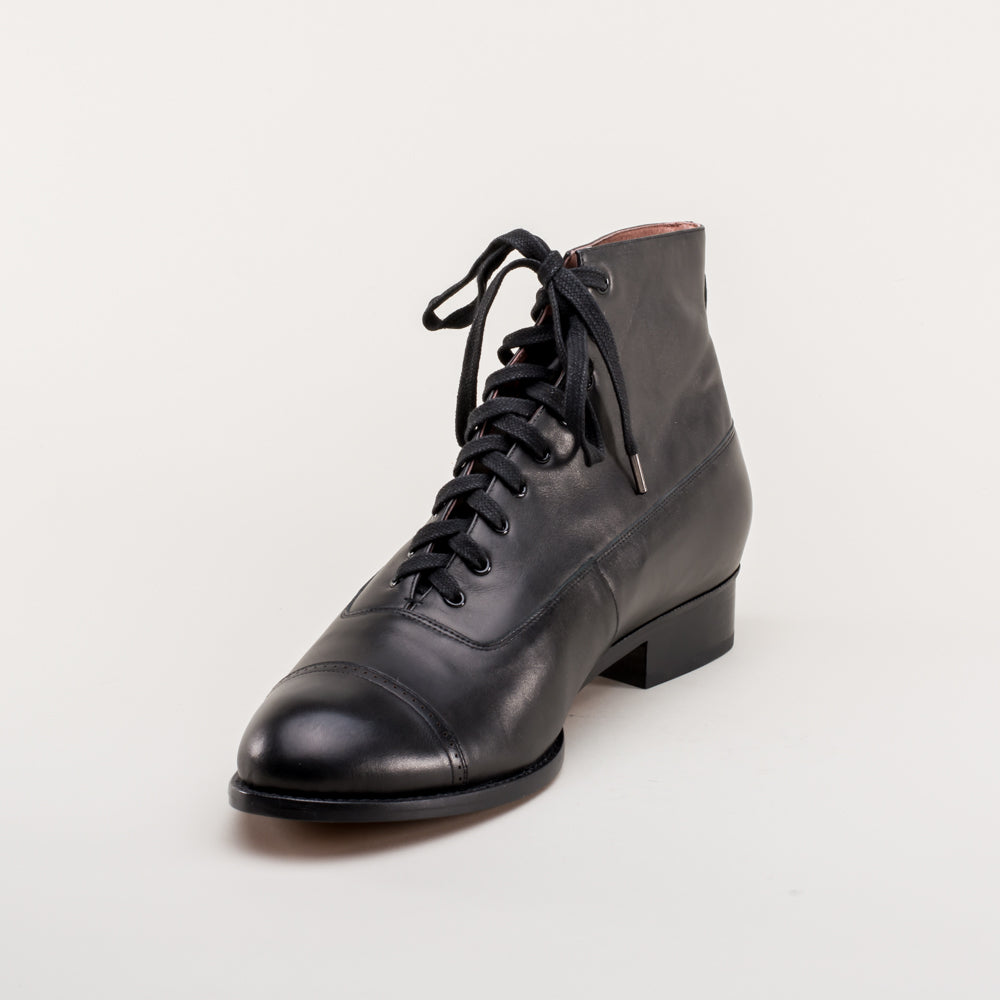 Noble Men's Vintage Lace-Up Boots (Black) American Duchess Noble Men's Vintage Lace-Up Boots (Black) American Duchess