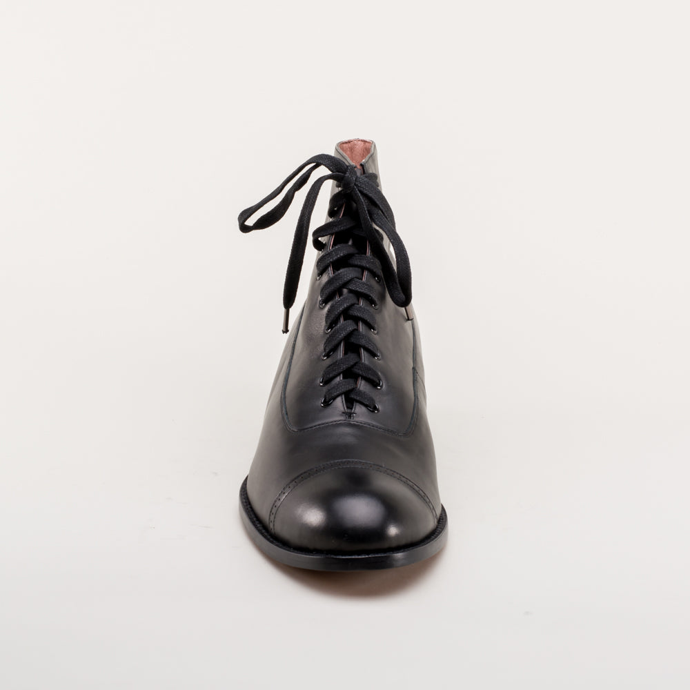 Noble Men's Vintage Lace-Up Boots (Black)