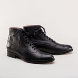 Noble Men's Vintage Lace-Up Boots (Black)