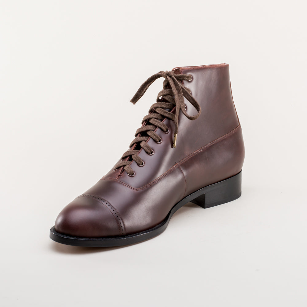 Noble Men s Vintage Lace Up Boots Cordovan