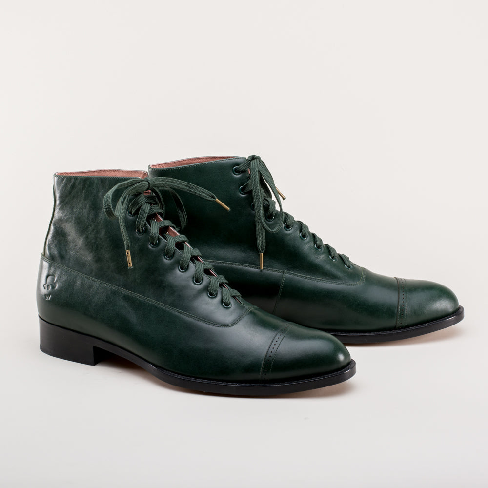 Green lace up boots 2025