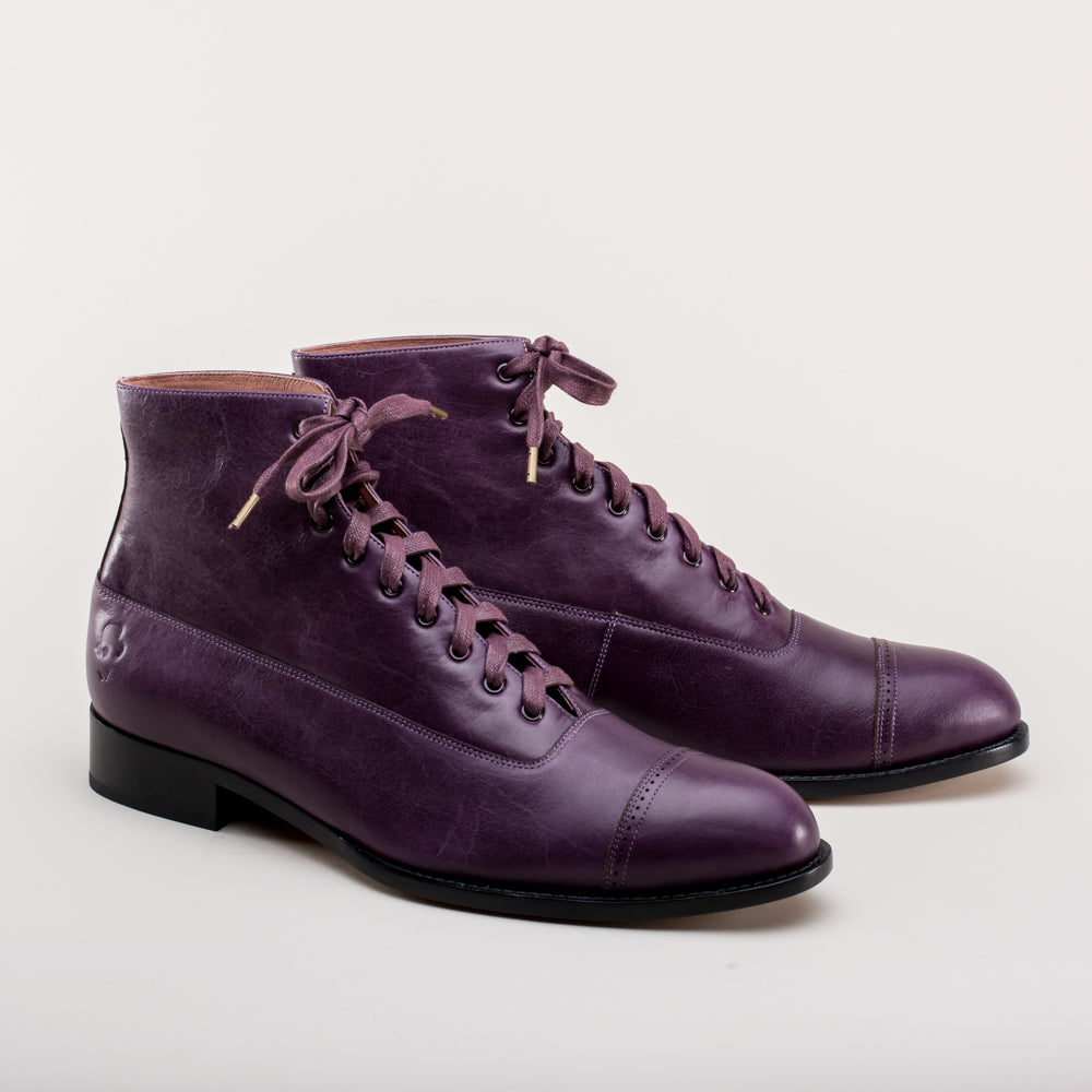 lace-up mens dress boots PRE-ORDER Noble Men's Vintage (Purple), 9 Midi Length Black Bamboo Dresser c. the Florsheim Rucci Wingtip size:12m