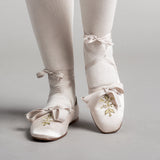 Penelope Regency Slippers (Ivory)