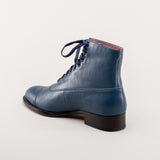 Rainey Vintage Lace-Up Boots (Blue)