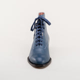 Rainey Vintage Lace-Up Boots (Blue)