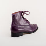 Rainey Vintage Lace-Up Boots (Purple)
