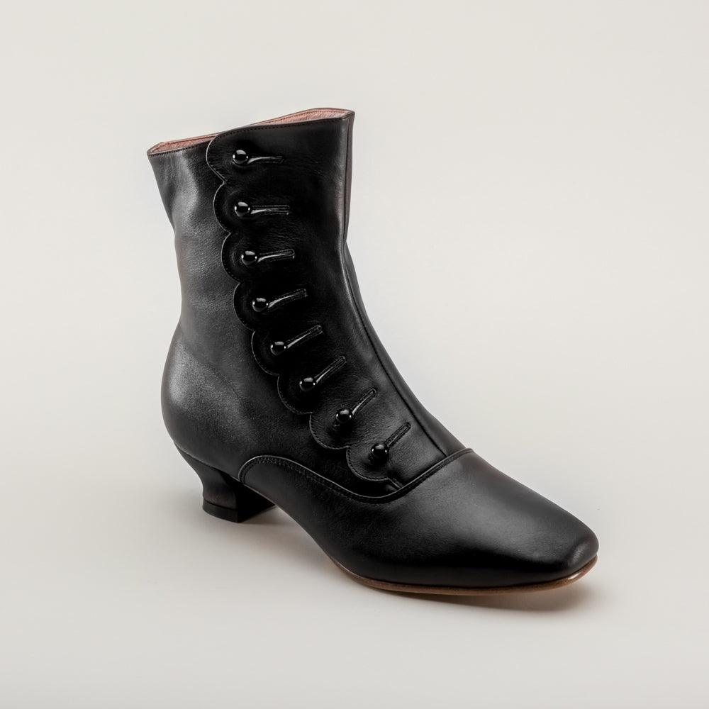 Women's Black Victorian Boots