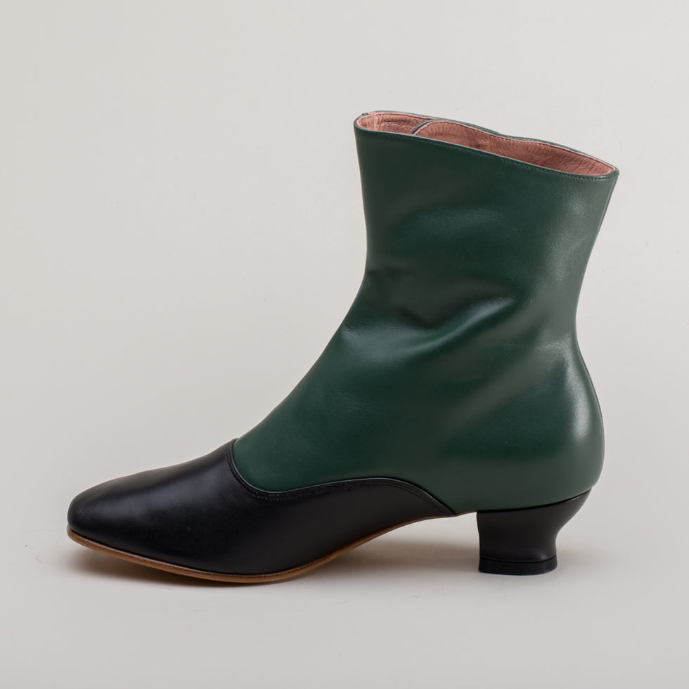 Renoir Victorian Button Boots (Green/Black) – American Duchess
