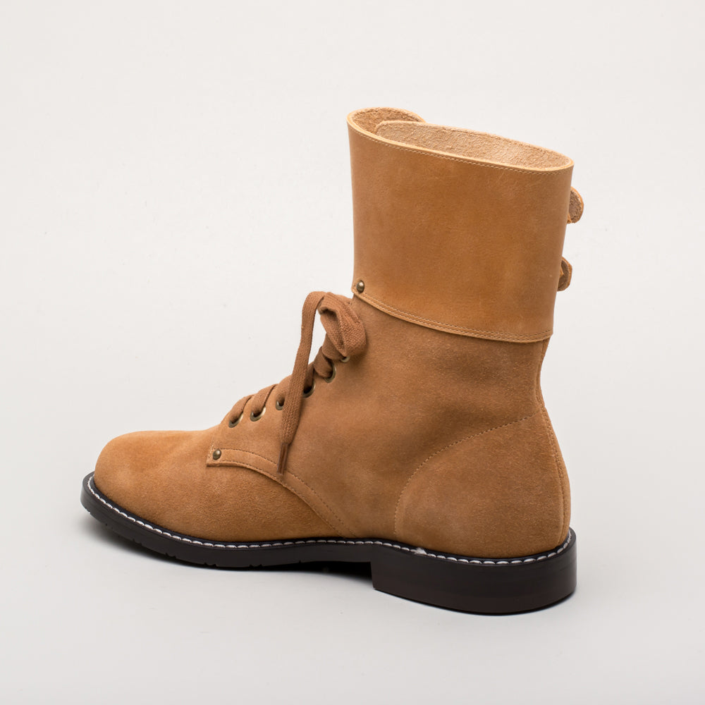 Bessie Women's Vintage Aviator Boots (Tan) - 9