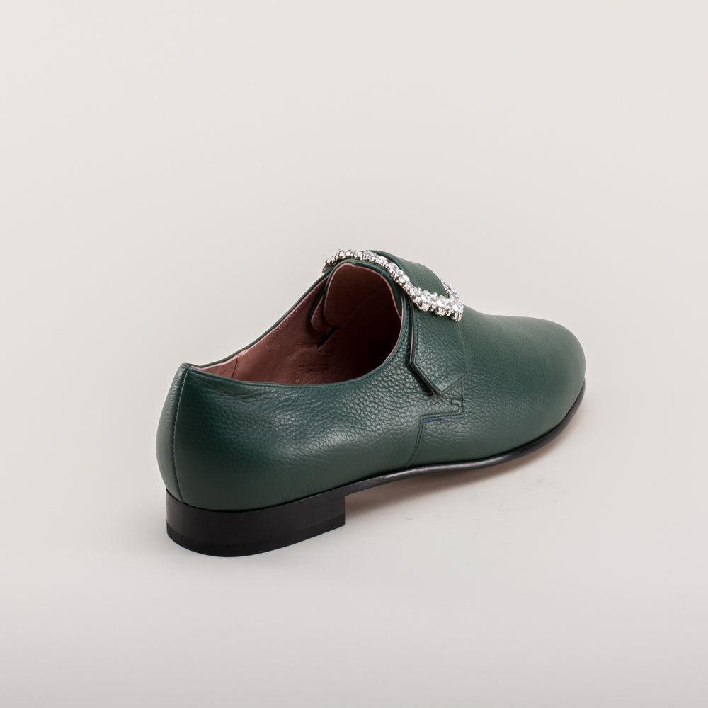 Schuyler 18th Century Shoes (Green) 6.5 | Historically Accurate Footwear by American Duchess Schuyler 18th Century Shoes (Green) 6.5 | Historically Accurate Footwear by American Duchess