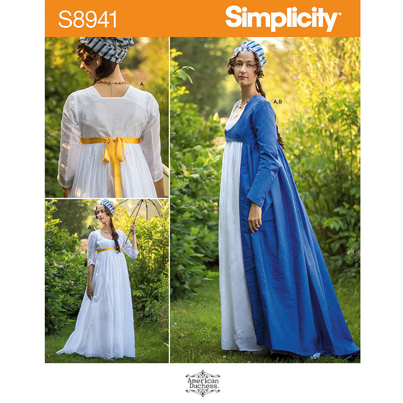 Simplicity S8941 Regency Gown & Robe Sewing Pattern